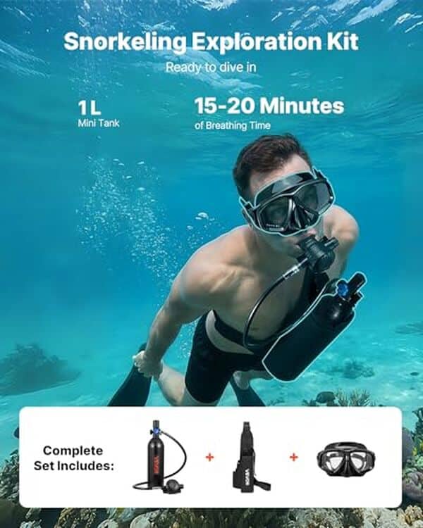 Découvrez notre test détaillé de la mini bouteille de plongée Vevor 1L : portabilité, réutilisabilité et performances pour vos sorties en mer.