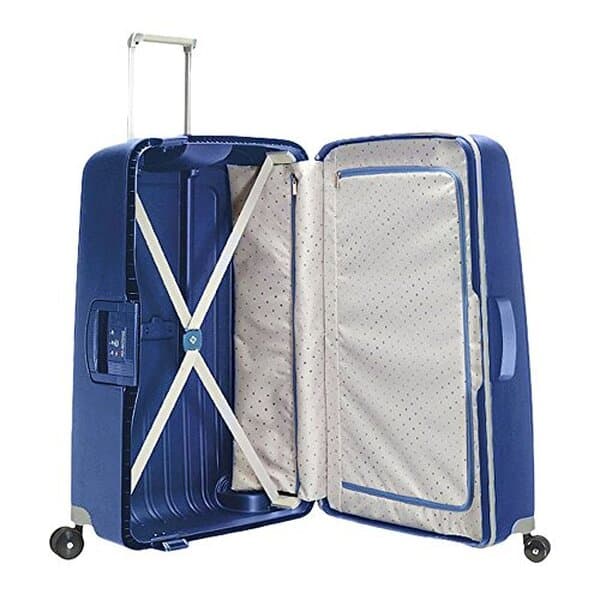 Découvrez notre test complet de la valise Samsonite S'Cure XL : capacité 138 L, design bleu foncé, durabilité et performance pour vos voyages. 