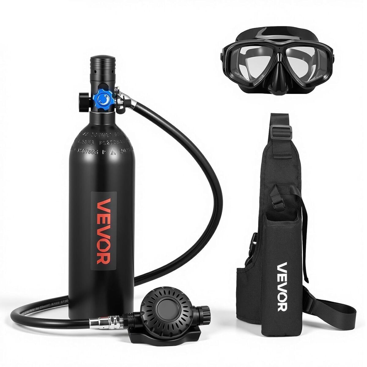 Test : mini bouteille de plongée Vevor 1L, portable et réutilisable