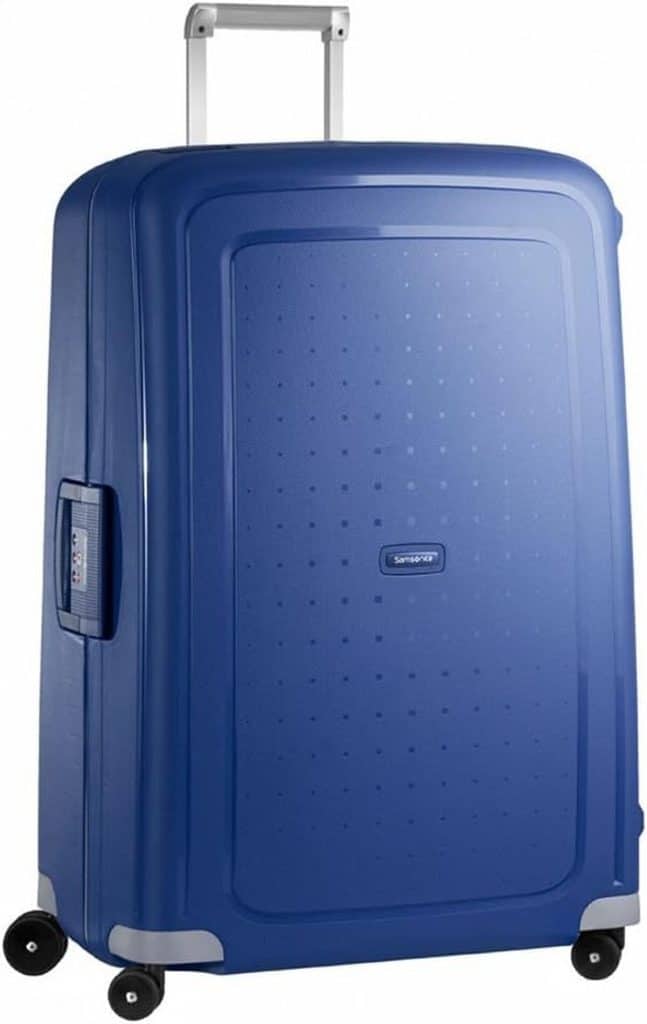 Test valise Samsonite S'Cure XL : capacité 138 L, couleur bleu foncé