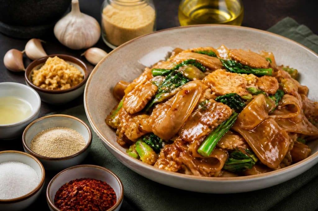 Recette du pad see ew : nouilles de riz sautées thaïlandaises