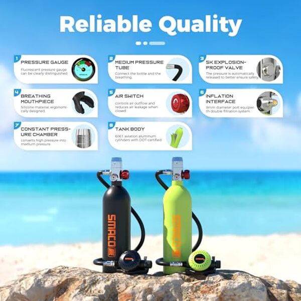 Découvrez notre avis complet sur le mini kit de plongée SMACO 1L avec masque : performances, avantages et inconvénients pour débuter la plongée en apnée. 