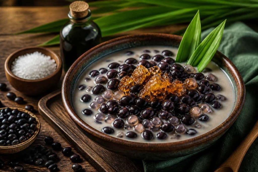 Recette du chè đậu đen : dessert vietnamien aux haricots noirs sucrés