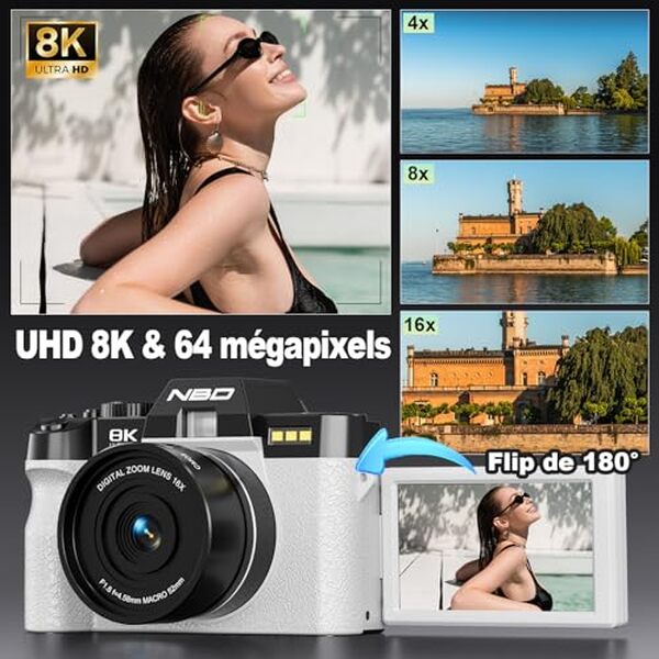 Découvrez notre test détaillé du NBD appareil photo numérique 8K. Kit complet et performant pour les photographes professionnels et amateurs exigeants. 