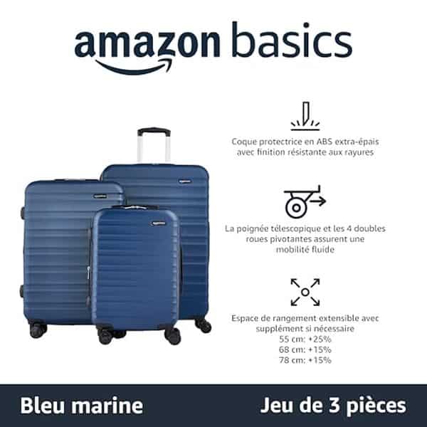 Découvrez notre test complet des valises Amazon Basics : ensemble rigide et léger idéal pour vos voyages. Avis, avantages et caractéristiques détaillées. 