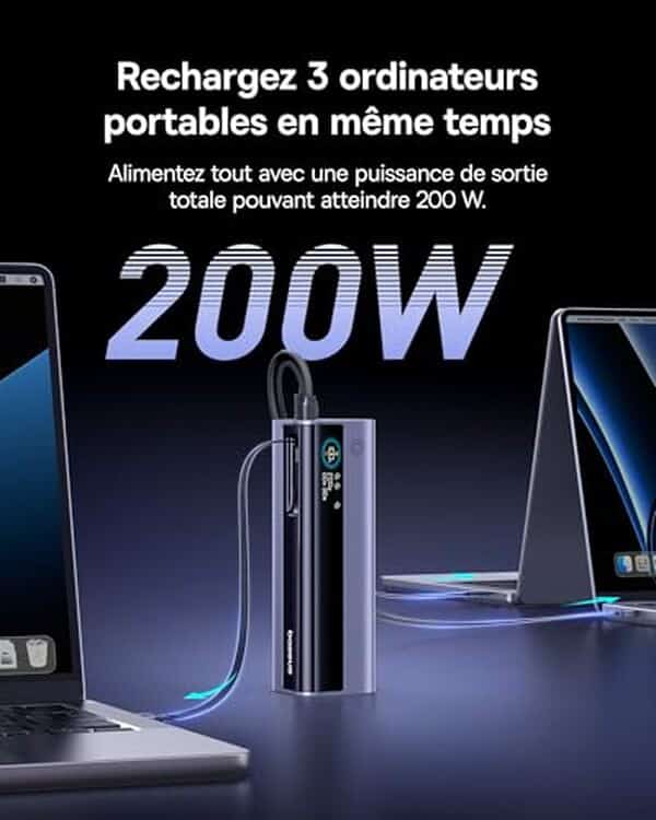 Découvrez notre test complet du Baseus EnerGeek GR11, une powerbank 200 W ultracompacte. Performances, autonomie et verdict final pour ce chargeur portable puissant.