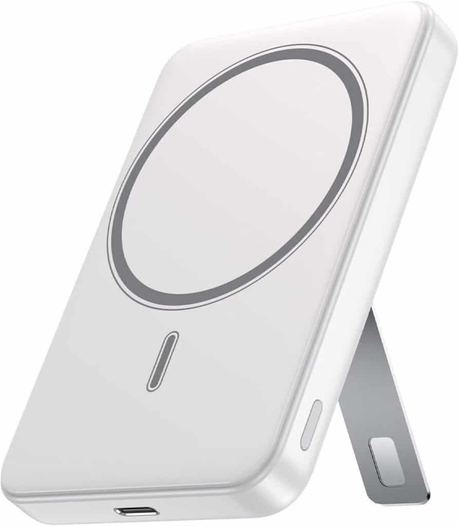 Test du chargeur portable sans fil 10000mAh blanc brillant