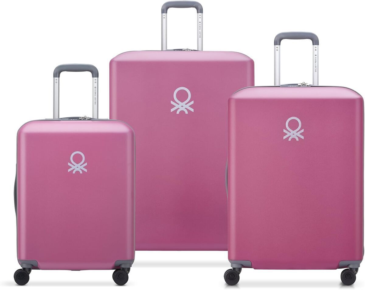 Test du set de valises rigides Delsey Paris UCB hardside roses