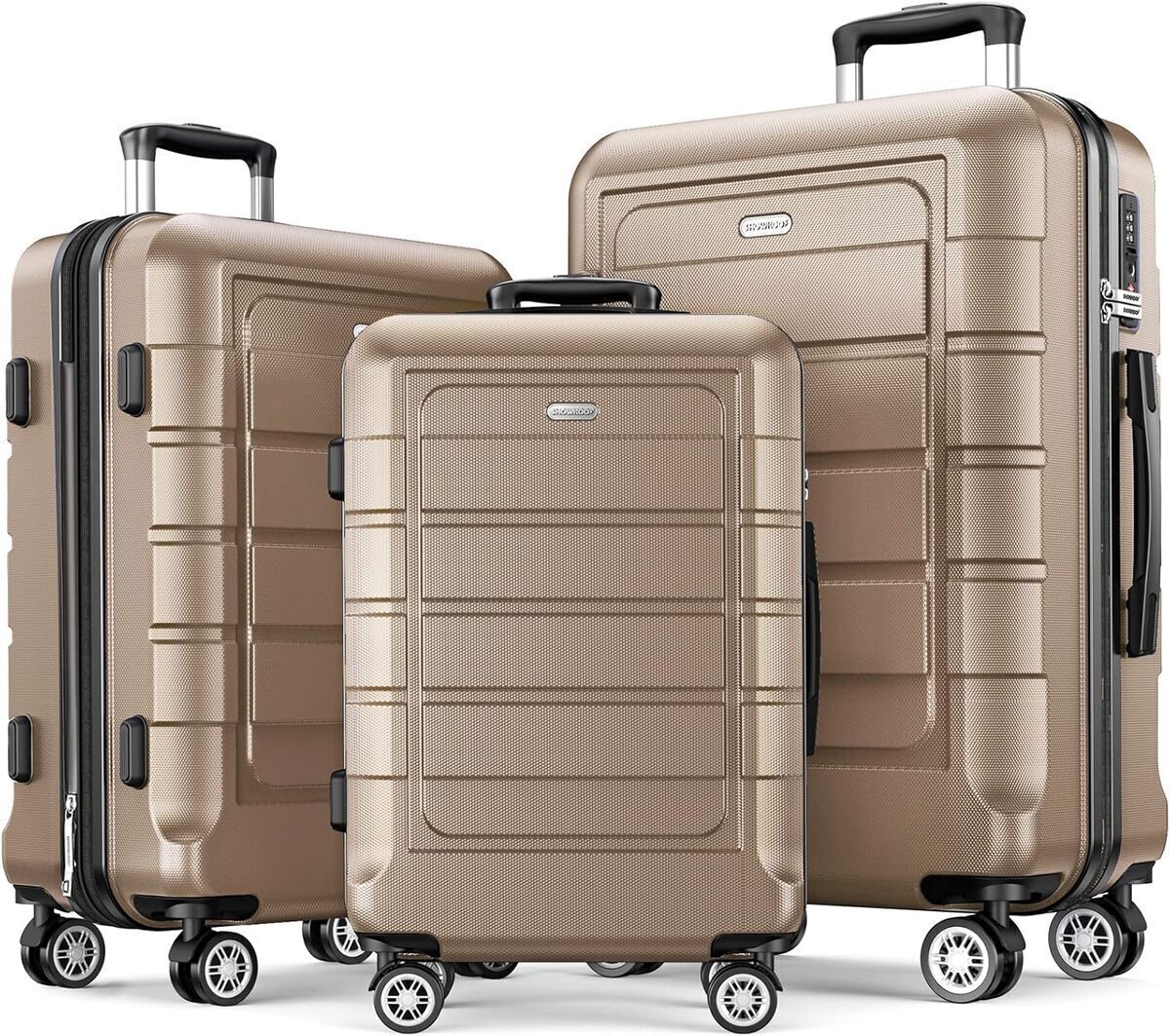 Test : valises SHOWKOO, lot extensible et durable avec serrure TSA