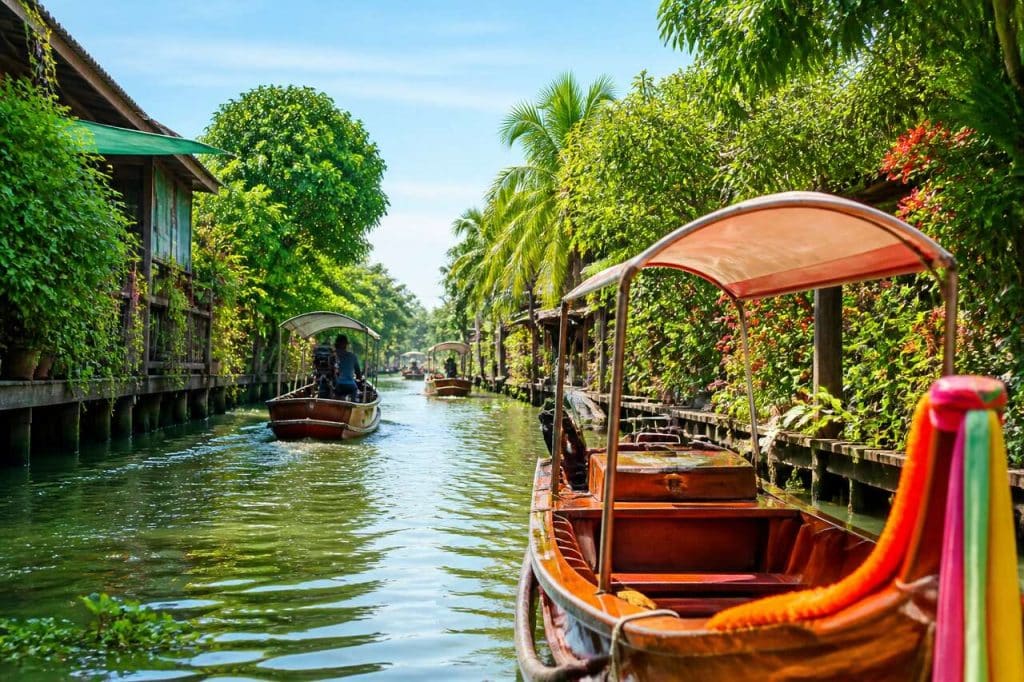 Balade sur les klongs de Taling Chan à Bangkok