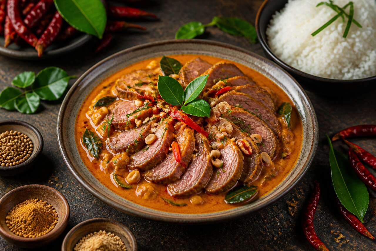 Recette du curry panang de canard thaïlandais