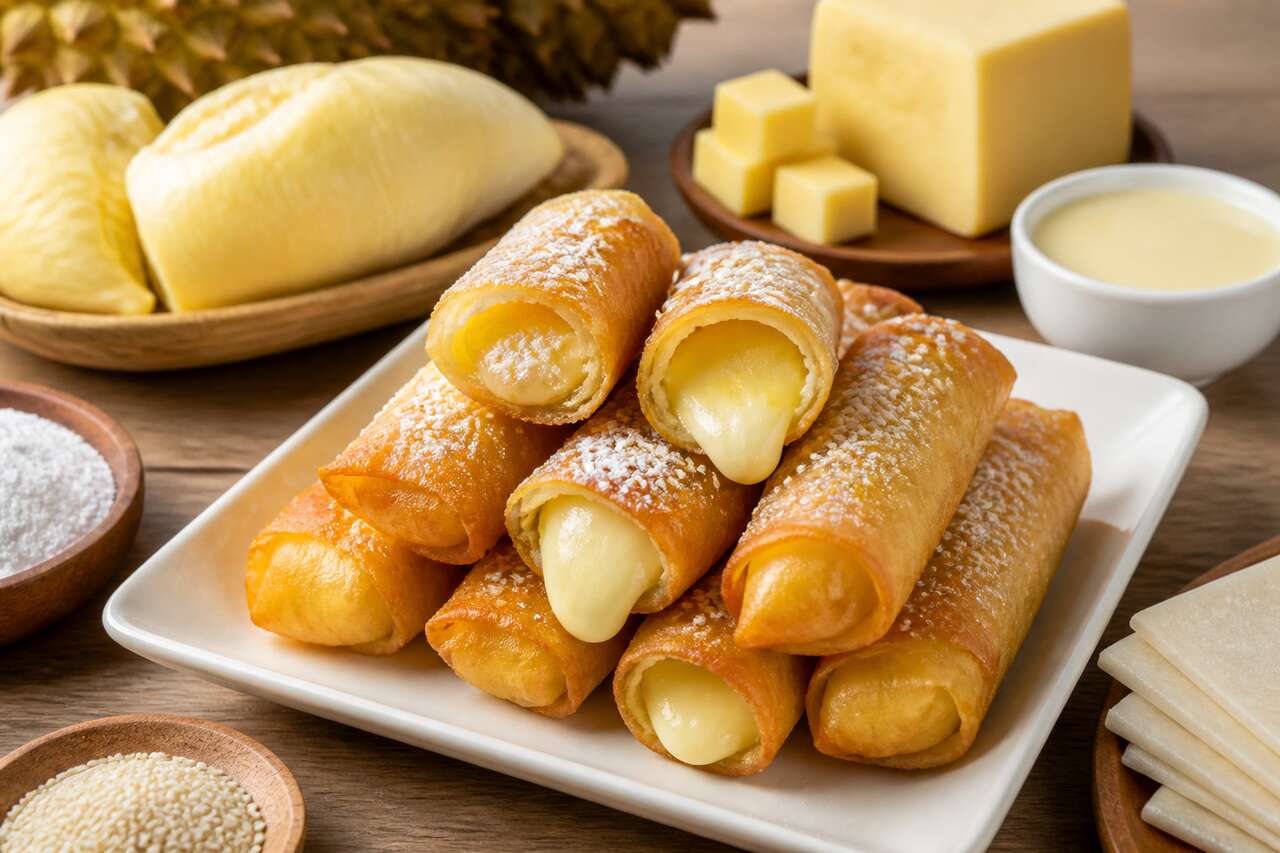 Recette de croustillant de durian au fromage : un délice thaïlandais à découvrir