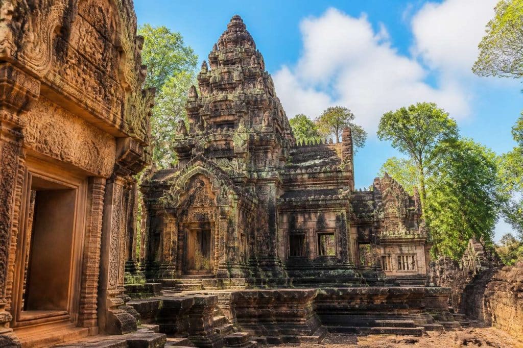 Temples khmers à la frontière entre la Thaïlande et le Cambodge