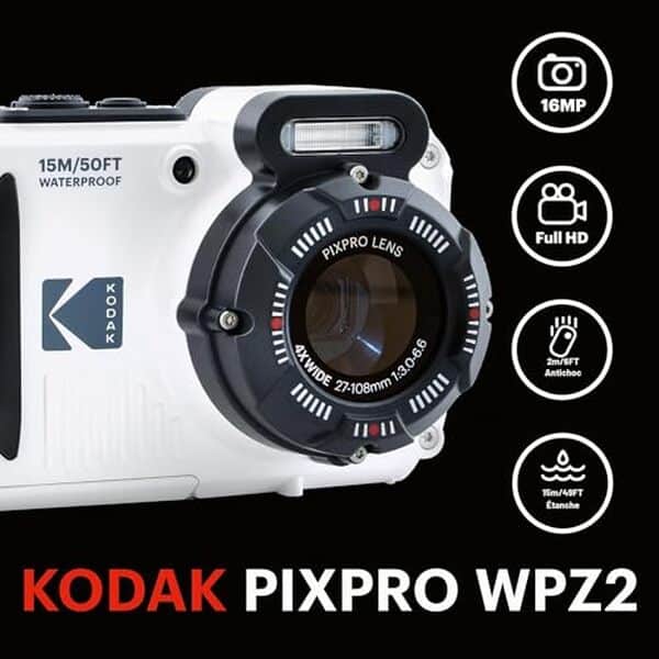 Découvrez notre test complet du Kodak Pixpro WPZ2, l'appareil photo étanche et anti-choc idéal pour vos aventures. Performances, caractéristiques et avis détaillés. 