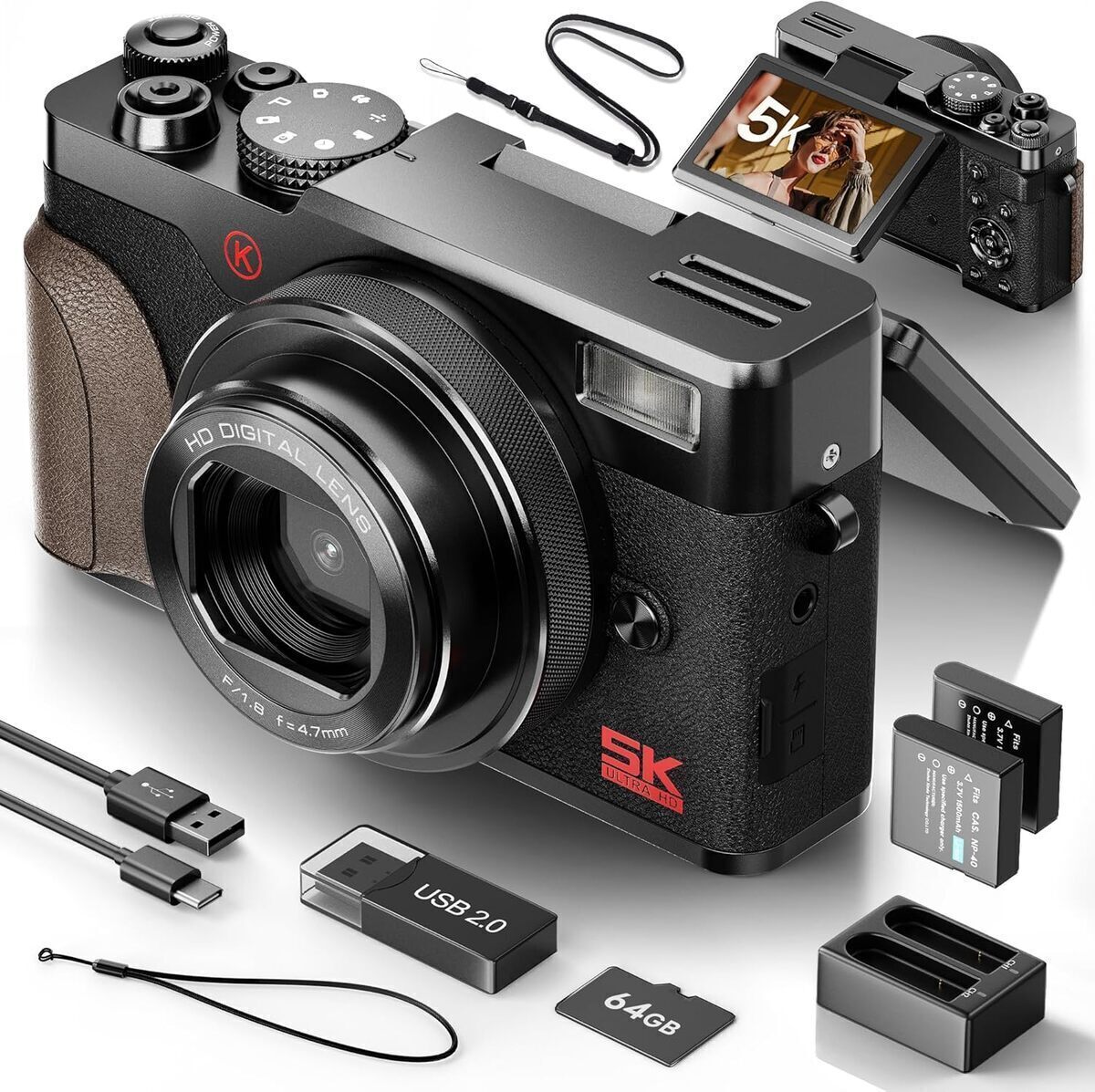 Test : appareil photo NBD 5K 64MP rétro et performant