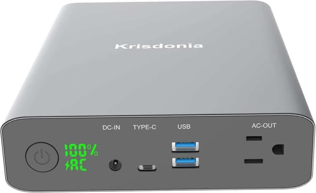 Test de la batterie externe Krisdonia 60000mAh : puissance et polyvalence