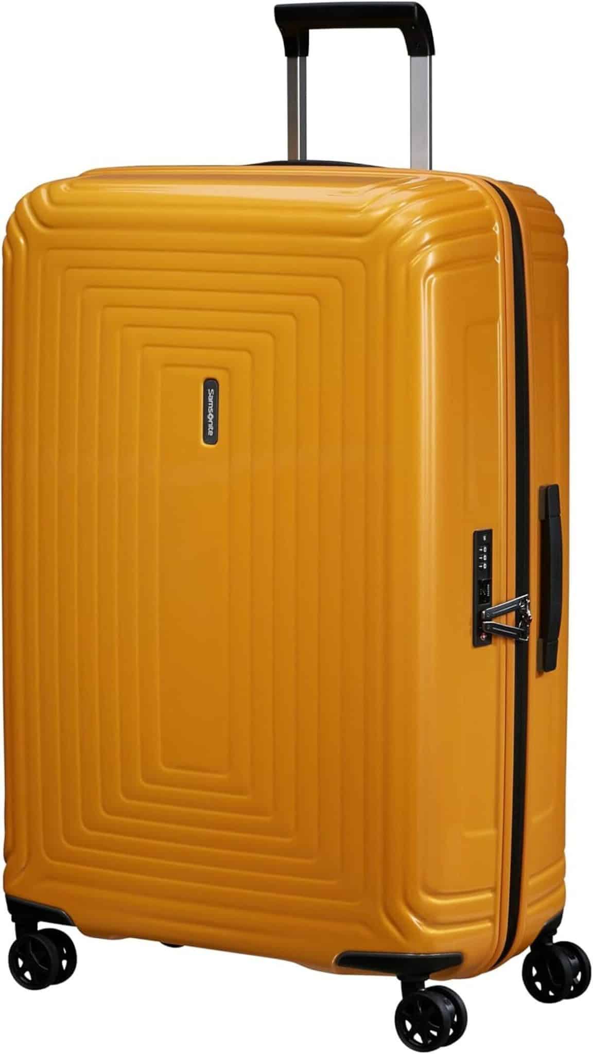 Test de la valise Samsonite Neopulse 75 cm jaune