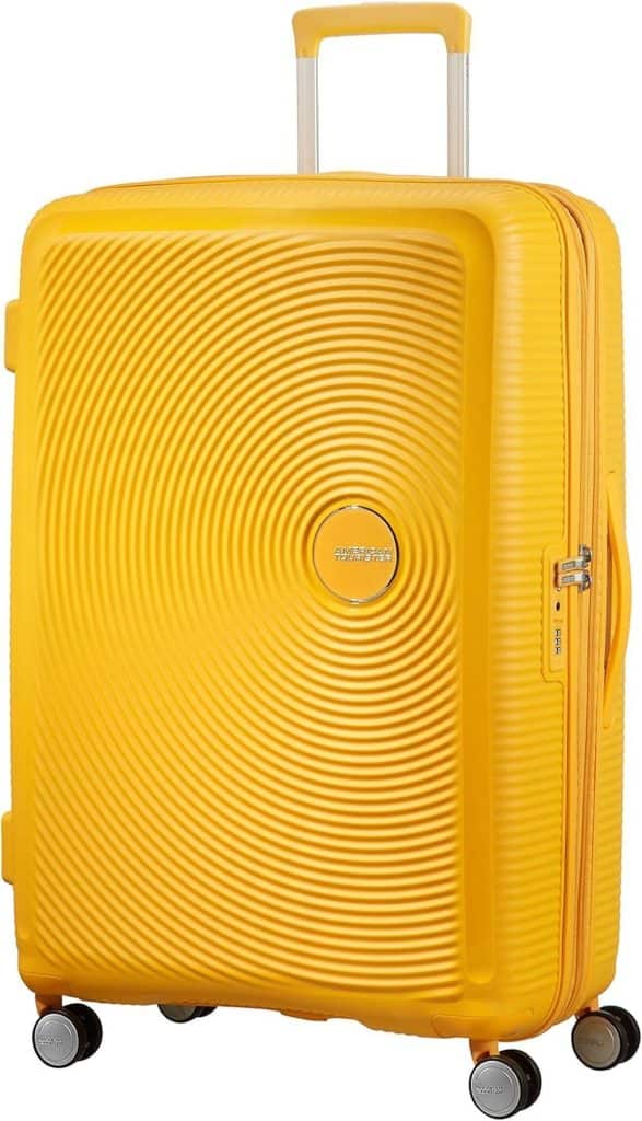 Test : valise extensible American Tourister Soundbox 77 cm jaune