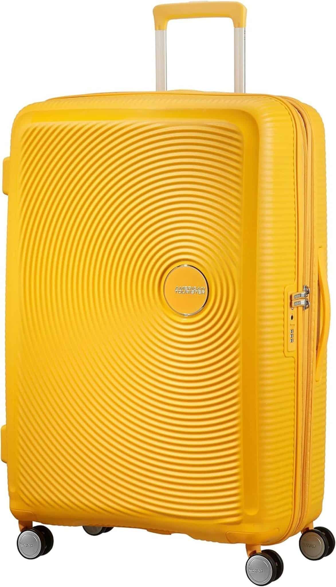 Test : valise extensible American Tourister Soundbox 77 cm jaune