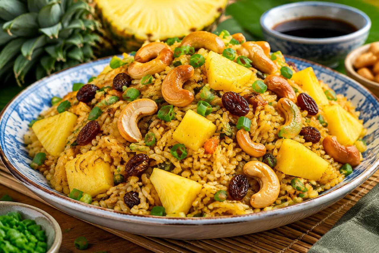 Recette du riz sauté thaï à l'ananas