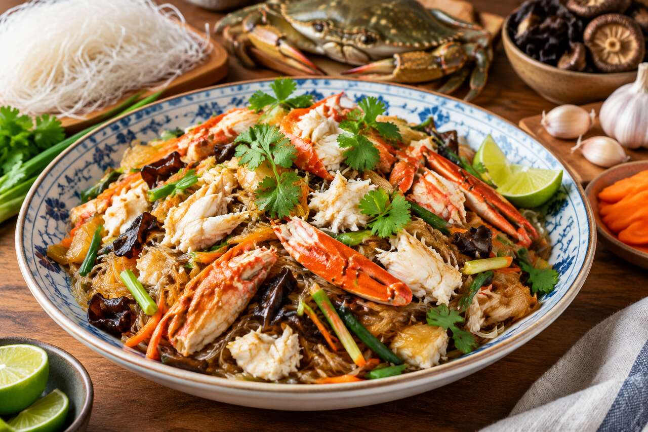 Recette de vermicelles de soja au crabe à la vietnamienne