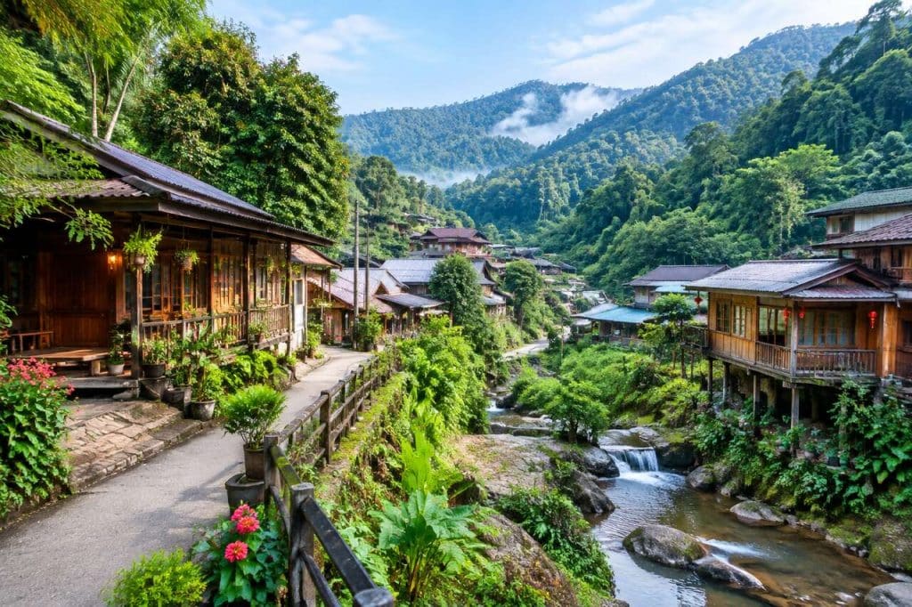 Ban Mae Kampong : village de montagne et refuge nature en Thaïlande
