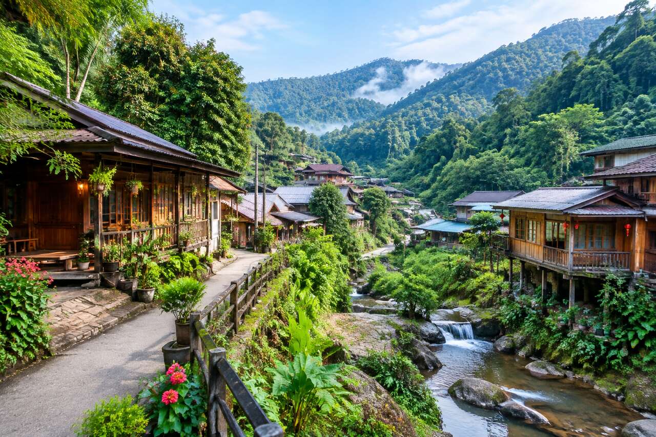 Ban Mae Kampong : village de montagne et refuge nature en Thaïlande