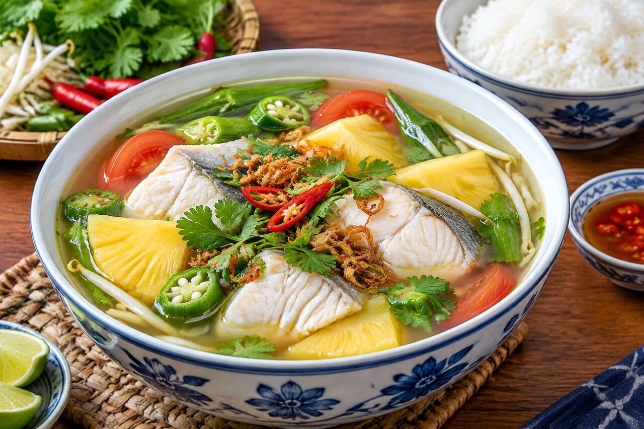 Recette de soupe de poisson vietnamienne canh chua