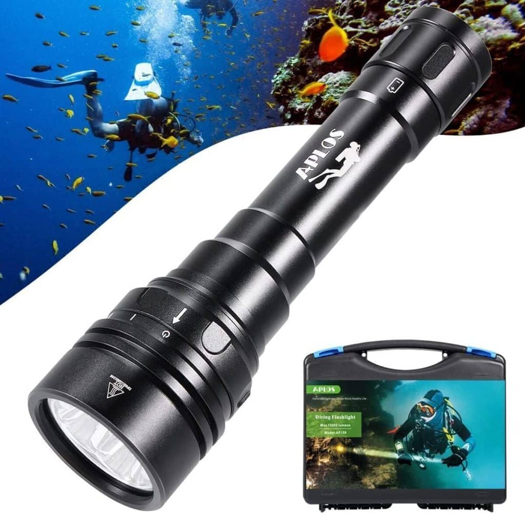 Test : lampe de plongée Aplos AP150 15 000 lumens