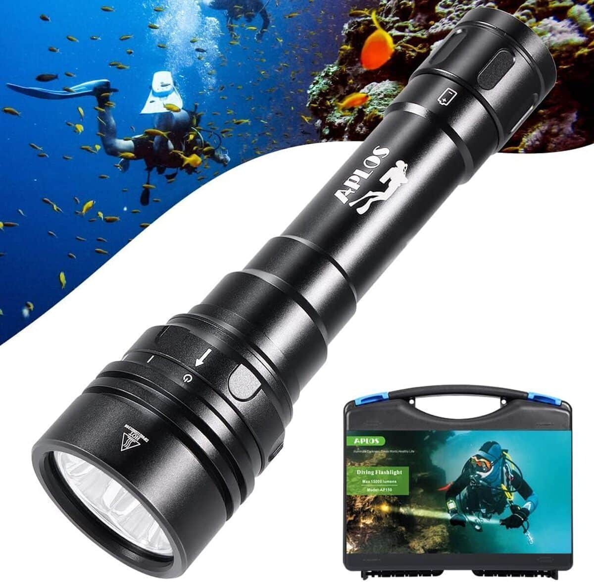 Test : lampe de plongée Aplos AP150 15 000 lumens