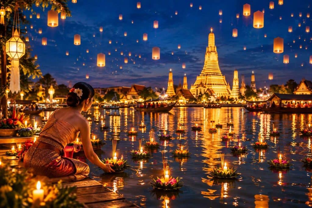 Loy Kratong : la fête des lumières en Thaïlande