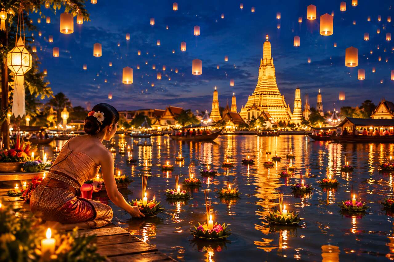 Loy Kratong : la fête des lumières en Thaïlande