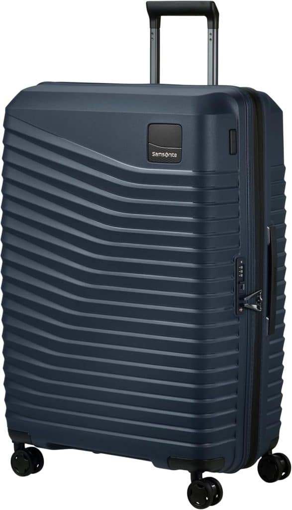 Test de la Samsonite Intuo Spinner L 75 cm, l'élégance bleue extensible