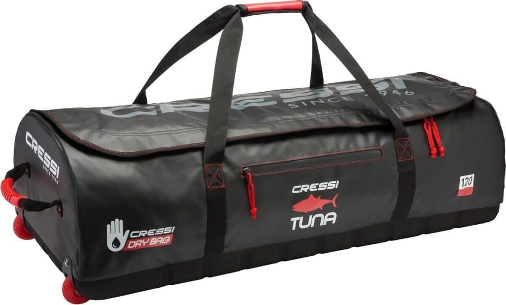 Test du sac Cressi Tuna Bag 120 LT : capacité et mobilité